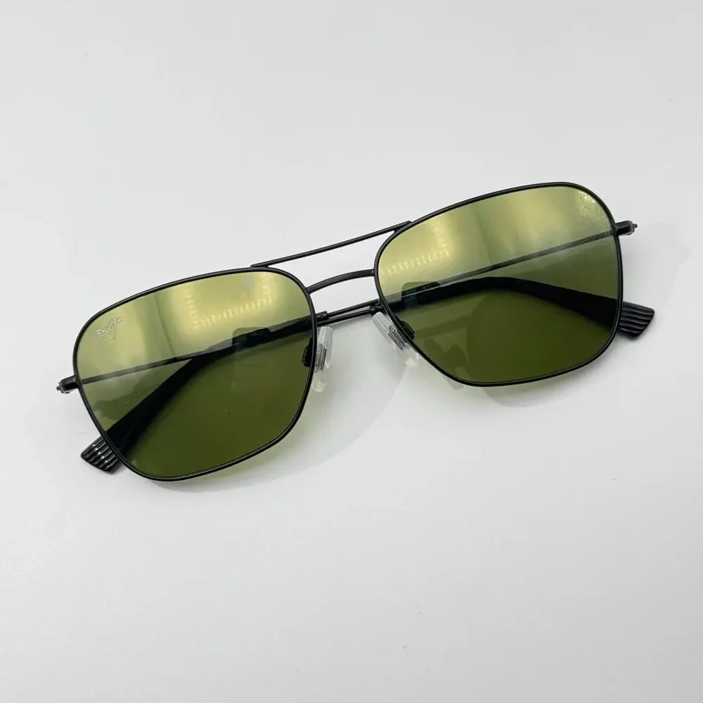 Maui Jim Sunglasses Na'auao MP-SG MJ275-02 Black Navigator Polarized 58-16-145
